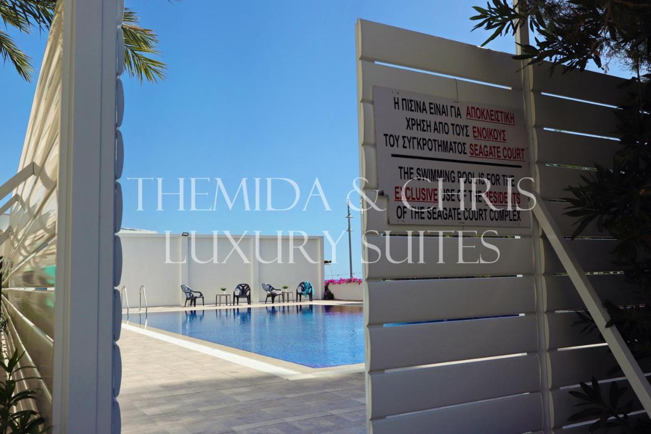 Luxury Penthouse 1Br-Seafront-Seasonal Pool-Central Lárnaca Exterior foto