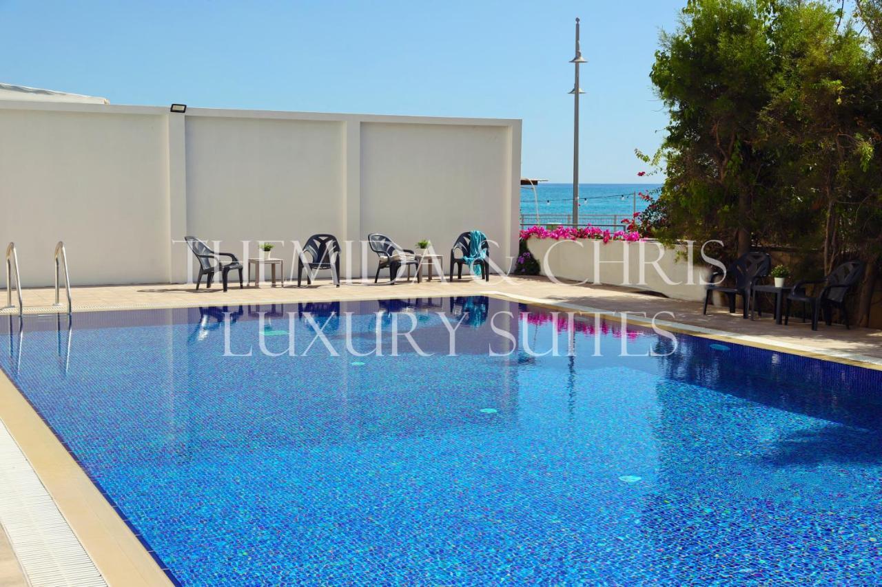 Luxury Penthouse 1Br-Seafront-Seasonal Pool-Central Lárnaca Exterior foto